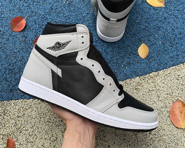 

boots 2021 released jumpman 1 1s high og shadow 2.0 shoes dark black advanced gray fashion trainers leather luxurys designer sneakers