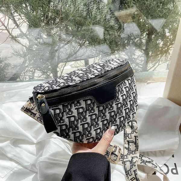 

65% off factory clearance spring and summer new korean chest bag fashion embroidery jacquard waist messenger bag foreign style single should