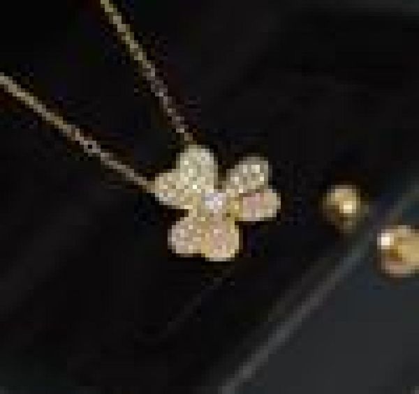 

v gold material no fade no change color flower with diamond women punk necklace wedding jewelry gift ps3440, Silver