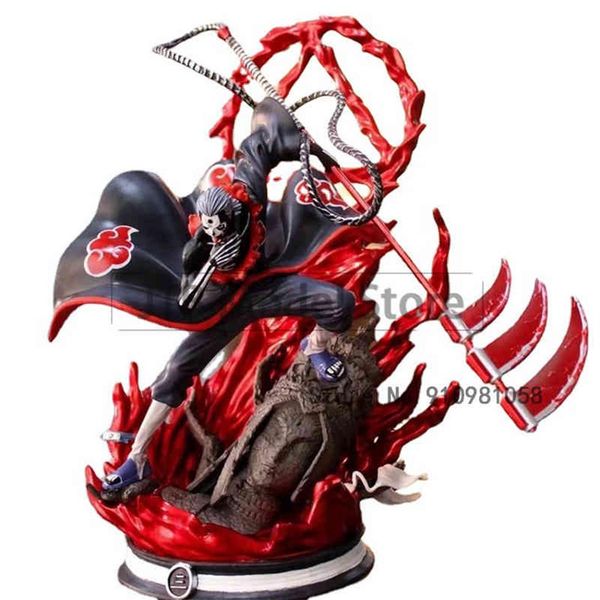 

shippuden anime action figure model akatsuki hidan figma gk 36cm pvc statue dkcollectible toys for children gift278w