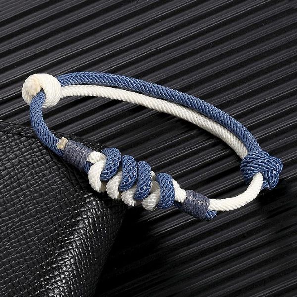 

mens women adjustable thread strands milan rope bracelet for lovers distance couple bracelete minimalist yoga meditation, Black