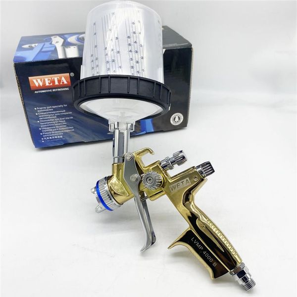 

weta 4000g car spray gun with adapter no wash cup sprayer painting 1 3mm322t