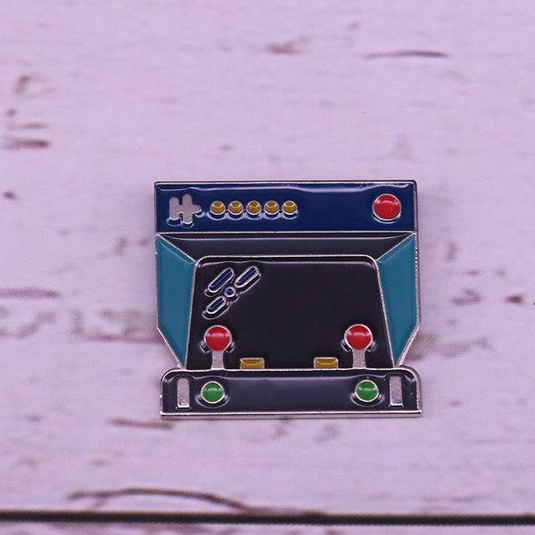 

game controller spilla retro videogioco pin, Blue
