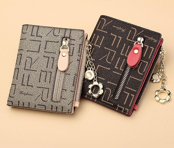 

women vintage print letter short wallets fold card holders fashion lady clutch wallet coin purse multi funcito driver's license travel, Red;black