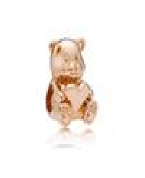 

bear with heart alloy charm bead fashion women jewelry stunning european st, Bronze;silver