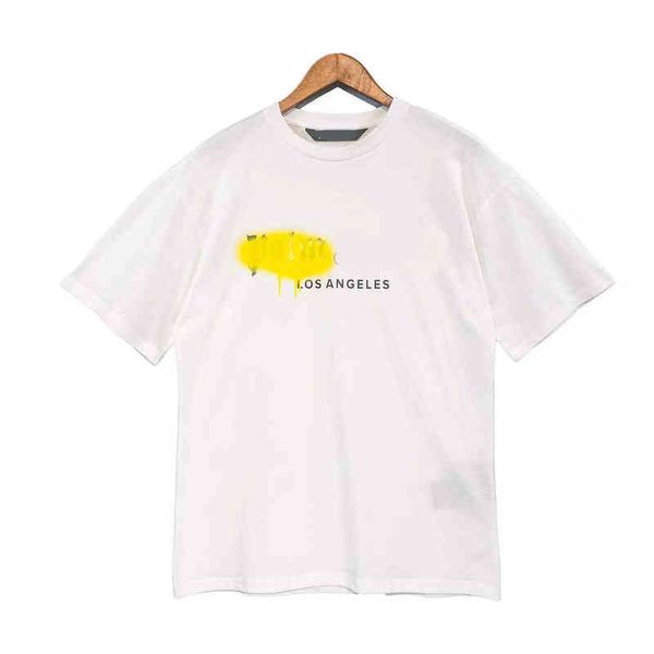 

designer of luxury t-shirt brand palms angels angel angle shirt pa clothing spray letter short sleeve spring summer tide men and women, White;black