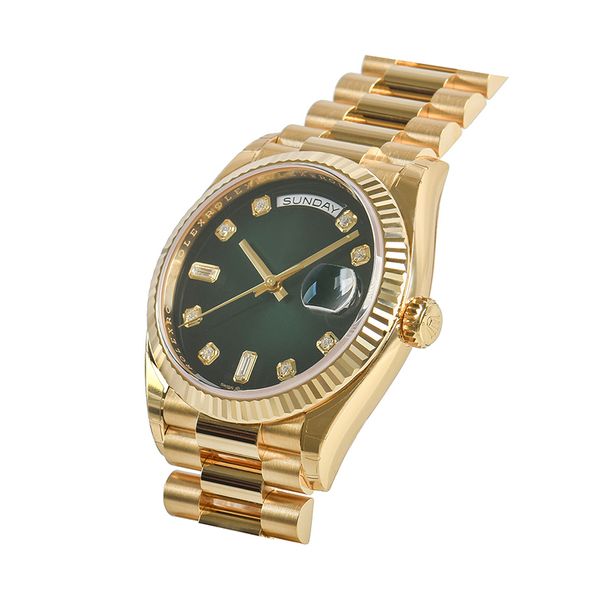 

fashion mens watch automatic movement watchs full stainless steel sports womens watches wristwatches designer president 007 waterproof diamo, Slivery;brown