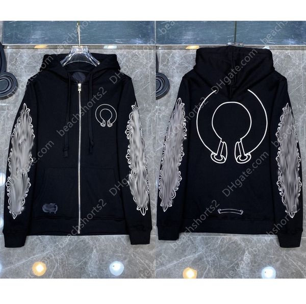 

men's fleece trendy brand classic fashion mens hoodies designer ch sweatshirts horsesh 6e2r, Black