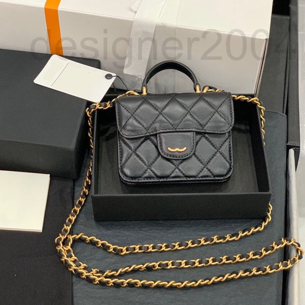 

evening bags designer 2022 new fashion lingge chain portable small square bag single shoulder messenger bag lock mini women's e7u1