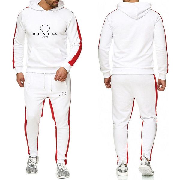 

fashion designer brand clothes men's tracksuits hooded sports suit jogging suit s--3xl, Gray