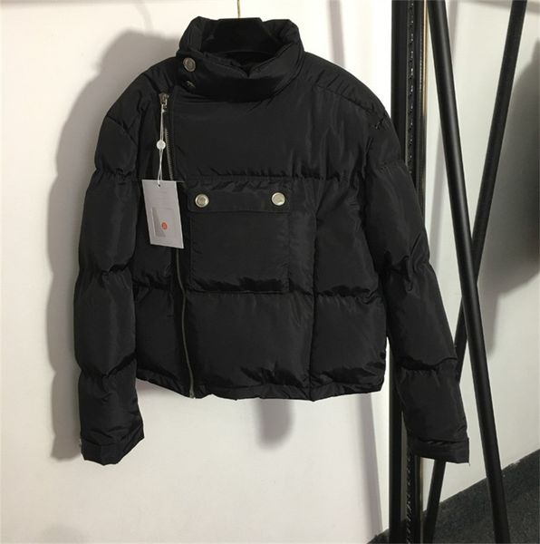 

hooded cotton jacket coat parka jackets fashion men women winter feather overcoat down double-sided wear, Black