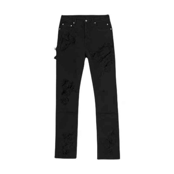 

nigo double layer ripped trousers pants #nigo61119, Black