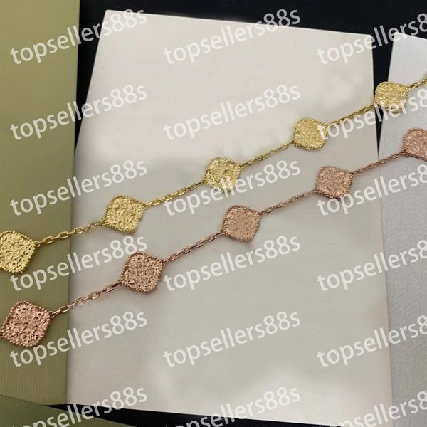 

stylish luxury diamonds charm bracelets for women elegant jewelry laser stripes four leaf clover bangle bracelet fema281i, Golden;silver