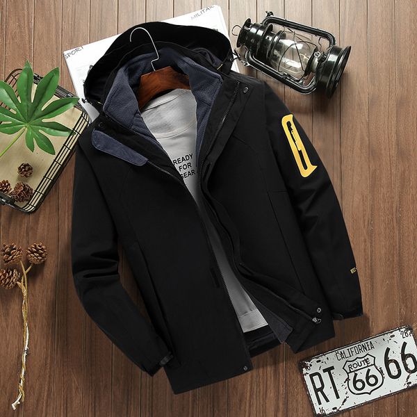 

new style winter men jassen chaquetas parka outerwear fourrure manteau down jackets coat, Black;brown