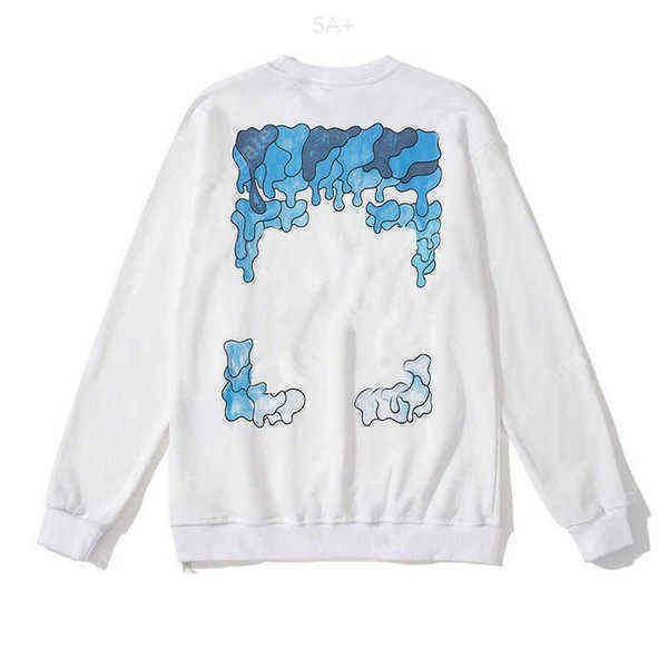 

designer offs sweaters new fashion brands sweatshirts man's long sleeves hoodies dissolving gradient with arrows hip hop black woman