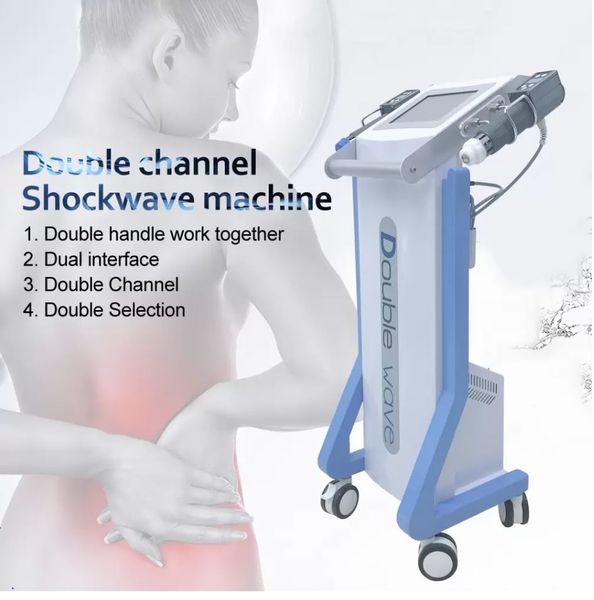 

double channel 2 handles shock wave health gadgets doublewave ed treatment equipment full body massage erectile dysfunction machine body mas