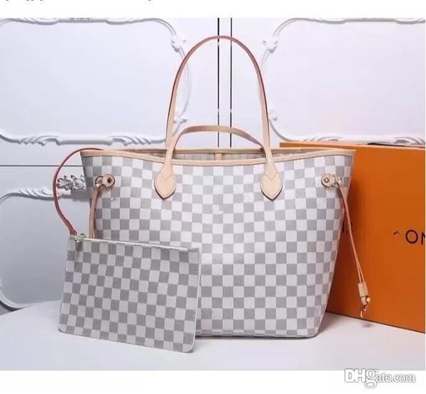 

fashion 2pcs totes woman women luxurys designers bags pu leather handbags messenger crossbody shoulder bag wallet lady clutch 40156#