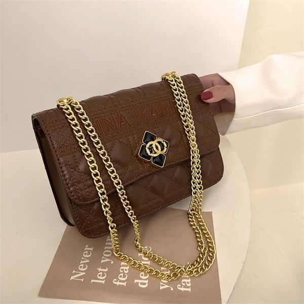 

tote bag new fashion trendy s large capacity women's lingge off shoulder simple 2022 chain messenger 60% single fvhaa