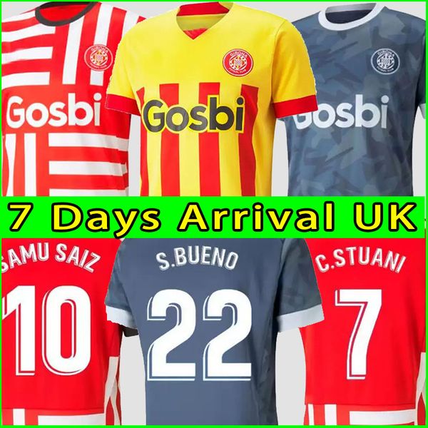 

22 23 girona soccer jerseys samarreta primera equipacio alex b. n.bustos stuani borja garcia aleix arnau 2022 2023 maillots de foot home awa, Black;yellow