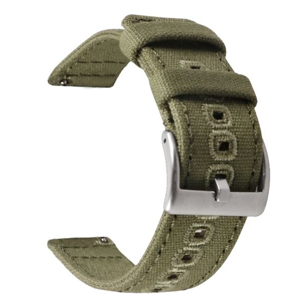 

18mm 20mm 22mm braided canvas strap for samsung galaxy watch 3/4 40mm 44mm classic 46mm 42mm quick release bracelet for germin 220819, Black;brown