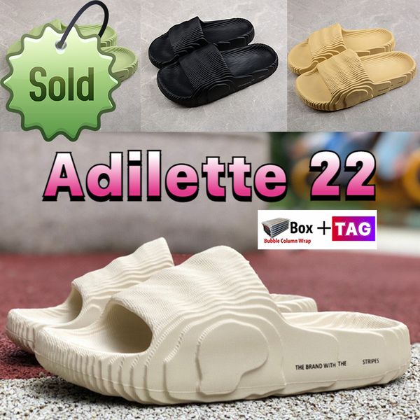 

sold slippers adilette 22 slide men woman sandals black grey magic lime st desert sand man slipper outdoor casual slides designer women
