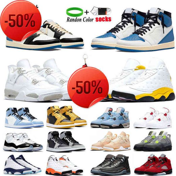 

sandals 1s og fragment men basketball shoes sneakers 4 4s white oreo neon university blue 12s lagoon pulse red flint 13s reverse bred mens t, Black