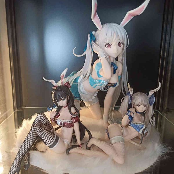 

24cm native binding chris aqua blue girl 1/4 scale pvc anime action figures collection hentai model toys doll gifts t220819