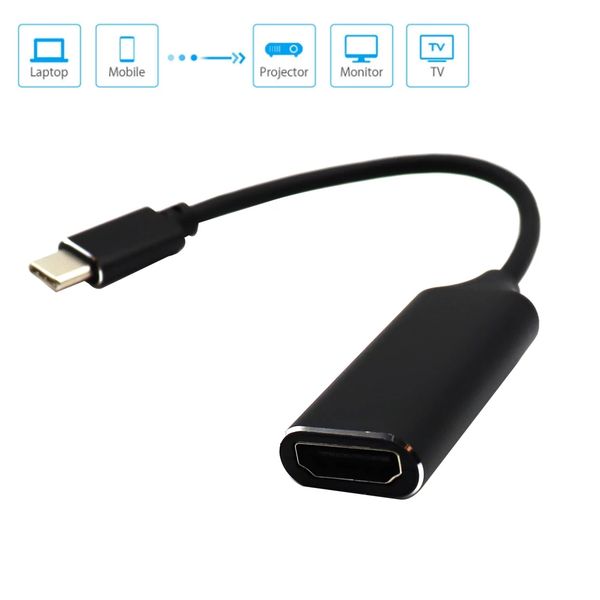 

new usb hdmi-compatible cable type-c to hd-mi hd tv adapter usb 3.1 4k converter for pc lapmacbook huawei mate 30
