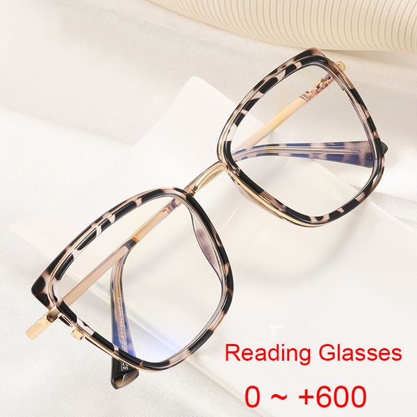 

sunglasses fashion ladies reading glasses spring hinge presbyopic readers eyeglasses leopard cat eye blue light filter frame 3.5sunglasses, White;black