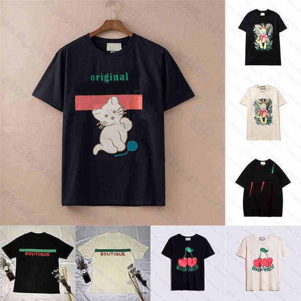 

summer womens designer t shirts animal tshirts brand short sleeve lady tees mens casual clothes clothing, White;black