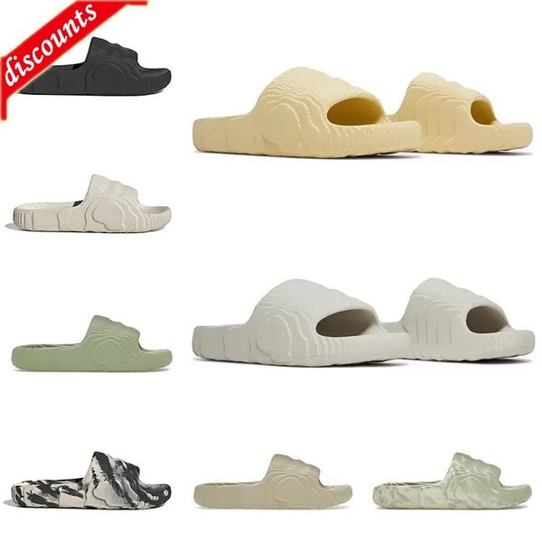 

2023 men women slippers slides sandals designer sliders slip-on flip flops magic lime desert sand black grey mens outdoor slipper slide sand