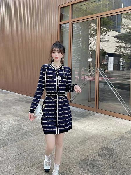 

chan brand dress 2022 autumn winter women's dinner party dress women spring knitted skirt, White;black