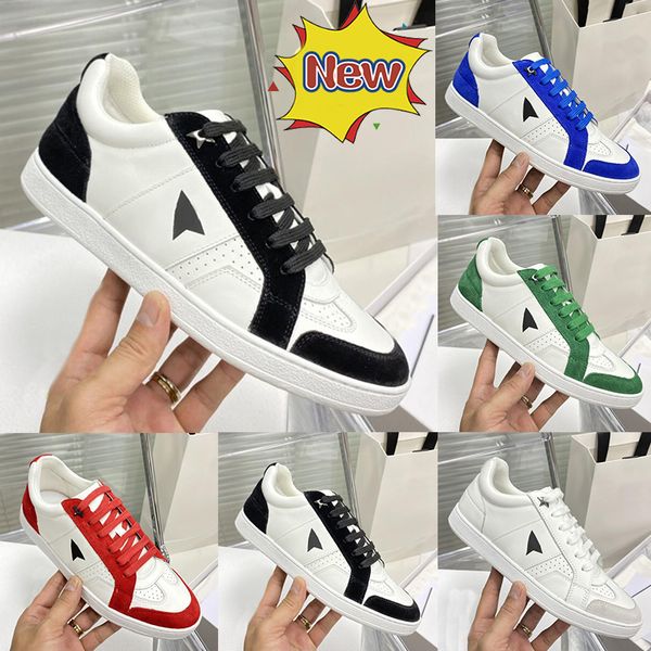 

luxury star calfskin suede sneaker mens casual shoes white black green red deep blue designer sneakers low men women outdoor trainers eur 35