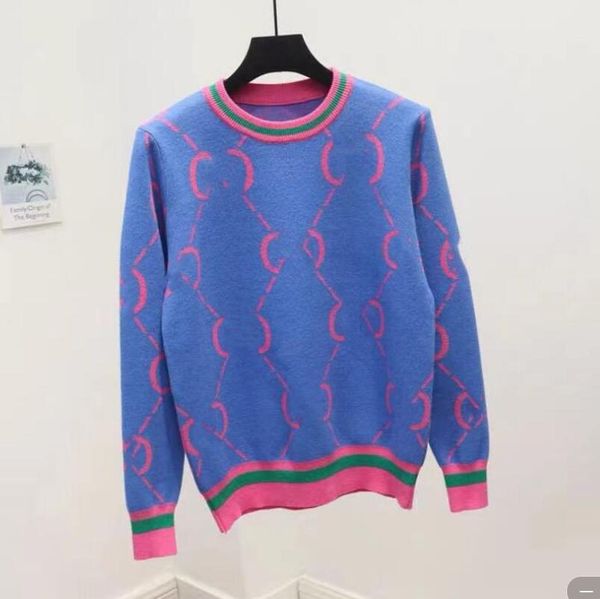 

woman sweater y2k loose pullover round neck long sleeve colorblock female knitted korean fashion dropshipping, White;black