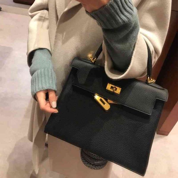

bags evening designer pattern women herme handbags lychee h home fashion togo cow leather portable versatile single shoulder large buckle ba