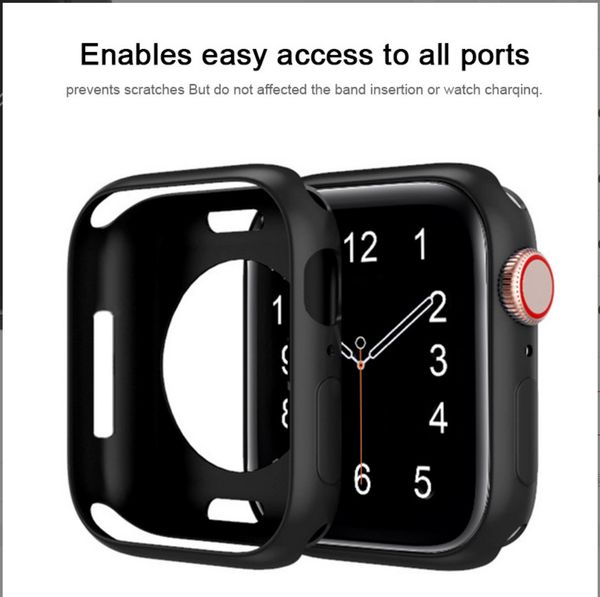 

cover for apple watch case 45mm 41mm 44mm 40mm iwatch 3 4 5 6 se screen protector apple watches serie 7 accessories smartwatch band strap br