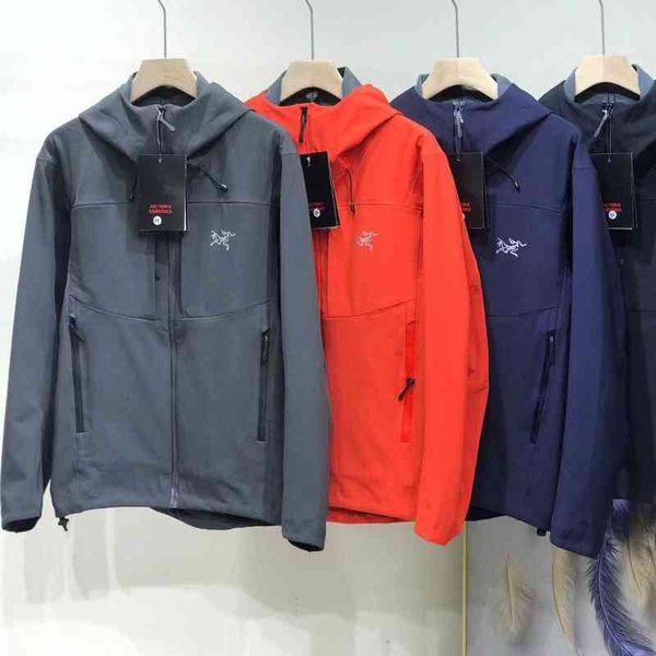 

jacket spring and autumn new style bone bird outdoor couple soft shell fleece wind rain proof hooded assault jacket mens sports, Black;brown