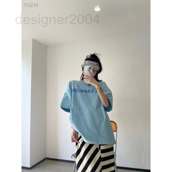 

women's hoodies & sweatshirts designer jil loose round neck t-shirt 2022, Black