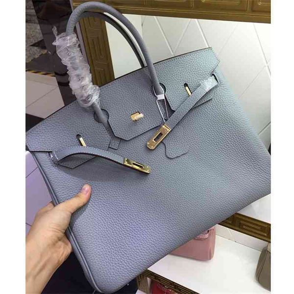 

evening bags herme litchi designer women women's grain cowhide portable single shoulder buckle 30 35cm