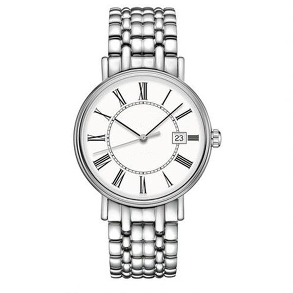 

watch rose li mens automatic mechanical white dial, Slivery;brown