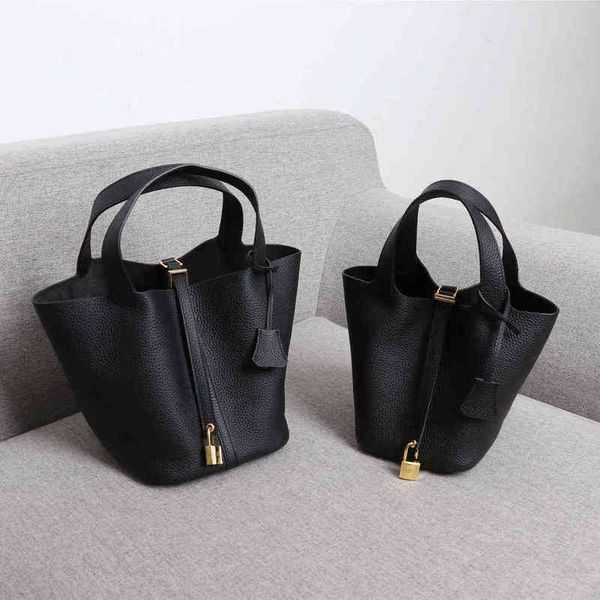 

bags evening good selling classic flower h family star same basket bucket bag korean fashion casual portable soft leather lady