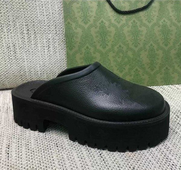 

designer ladies slippers womens rubber thick sole fashion style suitable for various places or outdoor activities full of personality, Black