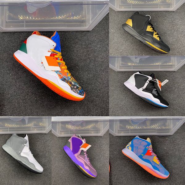 

8s taxi men basketball shoes electric 8 infinity ep samurai aqua chrome sneakers