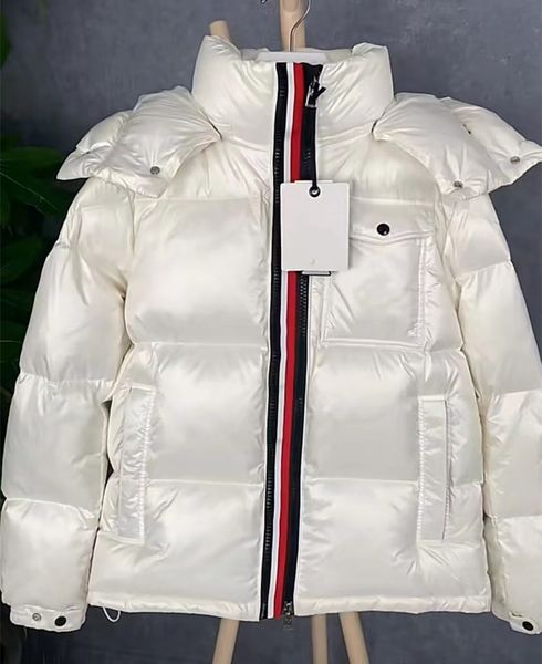 

men down jacket may designer winter coat hooded zipper padded warm parkas, Black