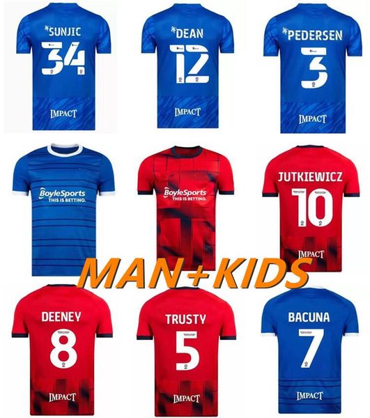 

22 23 birmingham jerseys lukasz jutkiewicz sunjic dean bela hogan pedersen sam gallagher 9, Black;yellow