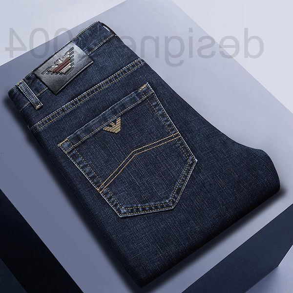

men's jeans designer light luxury fashion casual jeans men's slim feet american elastic comfort 2022 spring and summer 3b81, Blue