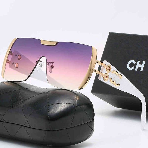 

designer channel sunglasses for women mens lovers luxurious fashion metal trend vintage baseball sport glasses qk5y, White;black