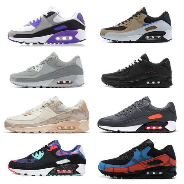 

classic 90 mens casual shoes airs women triple black white hyper grape royal surface trainers
