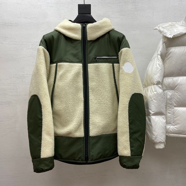 

winter r down jacket double sided wear coat cashmere mens down jacket, Black