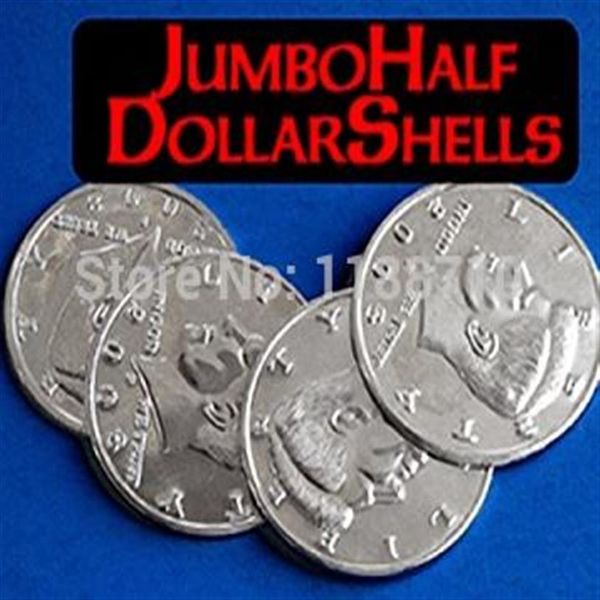 

jumbo half dollar shells 3 1 set - coin&money magic magic trick272d